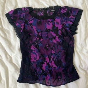 Bebe XS sheer top